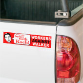 Werknemers tegen de loopbaan bumpersticker (Op Truck)