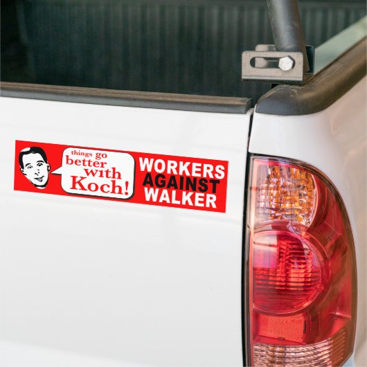 Werknemers tegen de loopbaan bumpersticker (Op Truck)