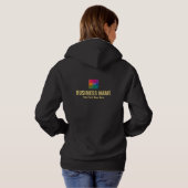 Werknemers uploaden Logo vrouwen zwart en goud Hoodie (Achterkant volledig)