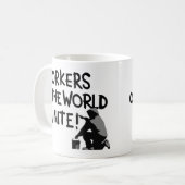 WERKNEMERS VAN DE WERELDEENHEID GRAFFITI SPRAY-PAI KOFFIEMOK (Voorkant links)
