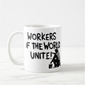WERKNEMERS VAN DE WERELDEENHEID GRAFFITI SPRAY-PAI KOFFIEMOK (Links)