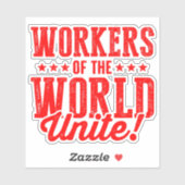 Werknemers van de WereldUNITE! Sticker (Vel)