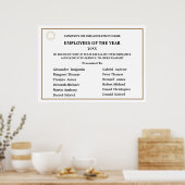 Werknemers van het jaar Business Logo Awards Poster (Keuken)