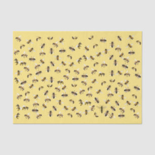 Werknemersbijen en piranaire omslag en ontbinding tissuepapier