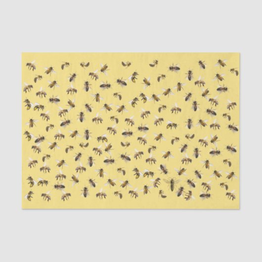 Werknemersbijen en piranaire omslag en ontbinding  tissuepapier (Voorkant)