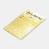Werknemerserkenning na toekenning rockster post-it® notes (Schuin)