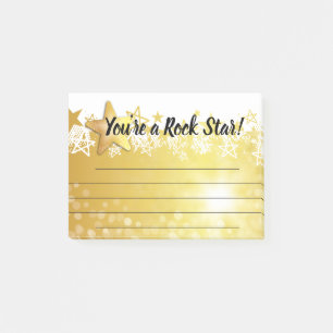 Werknemerserkenning na toekenning rockster post-it® notes