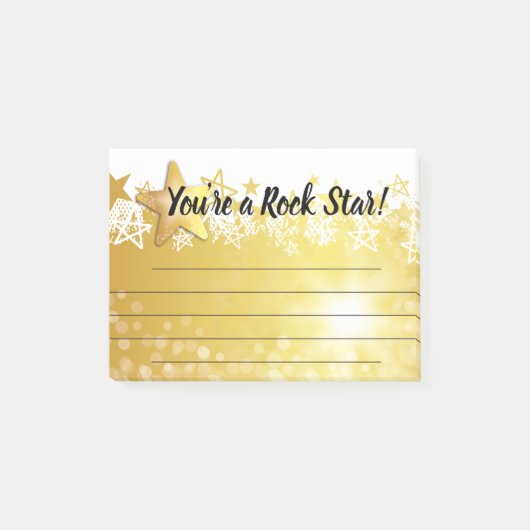 Werknemerserkenning na toekenning rockster post-it® notes (Voorkant)