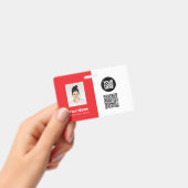 Werknemersfoto, Logo, Beroep, QR-code, Naam ID Badge (Handheld)