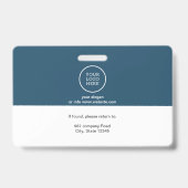 Werknemersfoto Naam Bedrijf logo Barcode Beveiligi Badge (Achterkant)