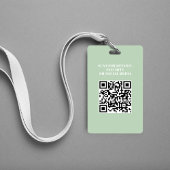 Werknemersfoto QR-code palmbomen Badge
