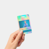 Werknemersfoto Rainbow Holographic Badge (Handheld)