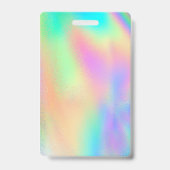 Werknemersfoto Rainbow Holographic Badge (Achterkant)