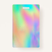 Werknemersfoto Rainbow Holographic Badge (Achterkant)