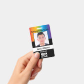 Werknemersfoto - Regenboog Badge (Handheld)
