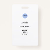 werknemersidentificatiebadge badge (Achterkant)