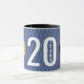 Werknemersmijlpaal 20 jaar koffie-mok mok (Midden)