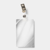 Werknemersnaam Badge Silver/Business Logo Personee (Achterkant met clip)