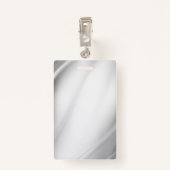 Werknemersnaam Badge Silver/Business Logo Personee (Achterkant met clip)