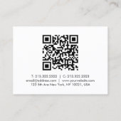 Werknemersnaam en titel QR-code Bedrijf Logo hier Contactkaartje (Achterkant)