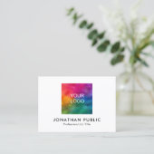 Werknemersnaam en titel QR-code Bedrijf Logo hier Contactkaartje (Staand voorkant)