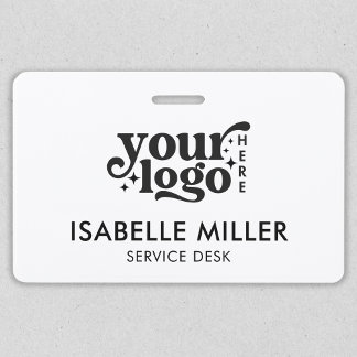 Werknemersnaam Personeel ID Minimalistisch Bedrijf Badge