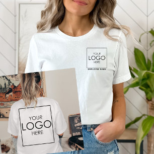 Werknemersnaam Upload uw Logo Bedrijfspak T-shirt