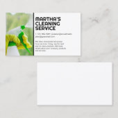 werknemersreinigingsvenster | Home Services Visitekaartje (Voorkant / Achterkant)