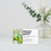 werknemersreinigingsvenster | Home Services Visitekaartje (Staand voorkant)