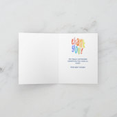 Werknemersteam Dank u Bedrijf Bedankkaart (Binnen)