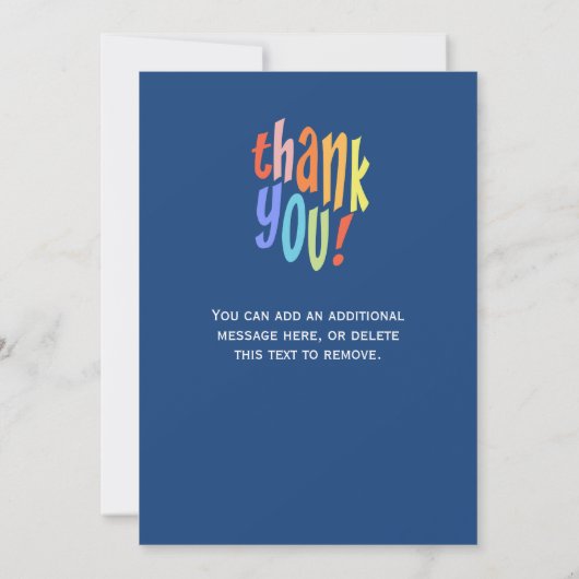 Werknemersteam Dank u Bedrijf Bedankkaart (Achterkant)