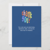 Werknemersteam zeer groot dank u bedankkaart (Achterkant)