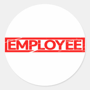Werknemerstempel Ronde Sticker