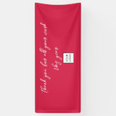 Werknemersvakantie Bedankt Teken Spandoek (Verticaal)