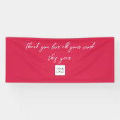 Werknemersvakantie Bedankt Teken Spandoek (Horizontaal)