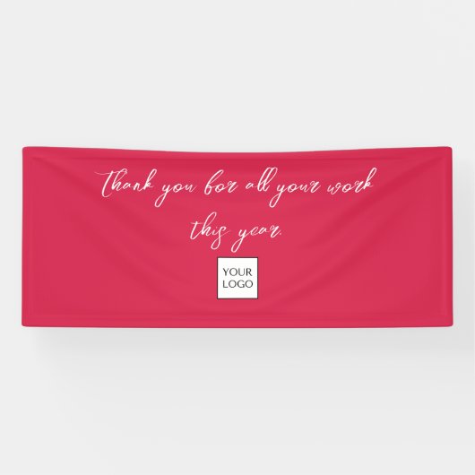 Werknemersvakantie Bedankt Teken Spandoek (Horizontaal)