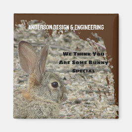 Werknemerswaardering Humoureus Bunny Pun Business Magneet