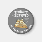 Werknemerswaardering Jubileum Aangepaste knop Magneet (Voorkant)