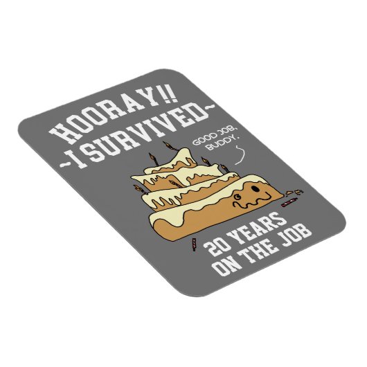 Werknemerswaardering Jubileum kaart Magneet (Rechterzijde)