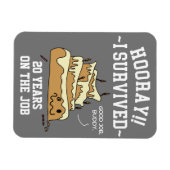 Werknemerswaardering Jubileum kaart Magneet (Horizontaal)