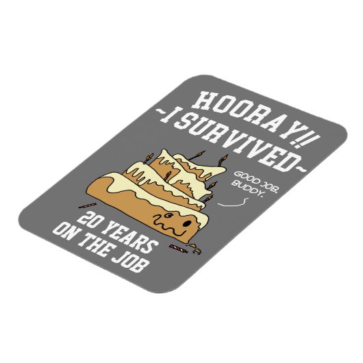 Werknemerswaardering Jubileum kaart Magneet (Linkerzijde)