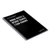 Werknotities en andere dingen Grappige quote Notitieboek (Rechterzijde)