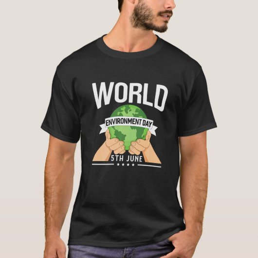 Werkomgeving op de wereldmilieudag t-shirt (Voorkant)