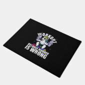 Werkout omdat de Moord de Verkeerde Tanktop Unicor Deurmat (Schuin)