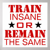 Werkoutmotivatie Poster (Voorkant)