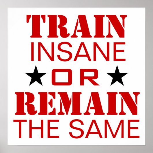 Werkoutmotivatie Poster (Voorkant)