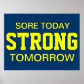 Werkoutmotivatie Poster (Voorkant)