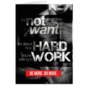 Werkoutmotivatie - werk hard