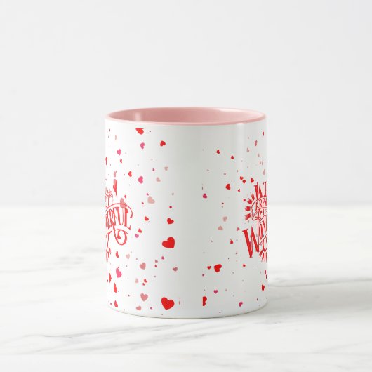 Werkouttypografie Mok (Midden)