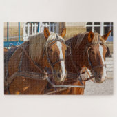 werkpaarden puzzel legpuzzel (Horizontaal)